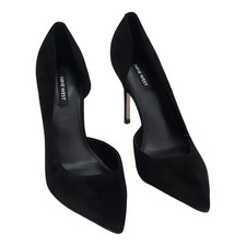 Nine West Folowe D'Orsay Pump Suede Black 9M