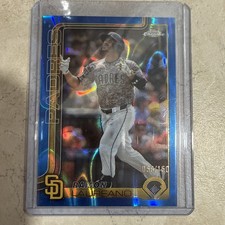 2025 Topps Chrome Update - Ramon Laureano USC144 Blue RayWave Refractor /150