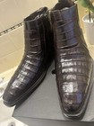 Mezlan Men's Blackmore Crocodile Dress Boot in Brown — photo 4