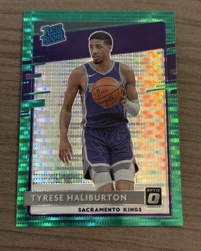2020-21 Donruss Optic - Rated Rookie Tyrese Haliburton #162 Green Pulsar Prizm 