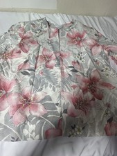 ALFRED DUNNER Pink Floral Open Front Suit Jacket Blazer Pin 12P