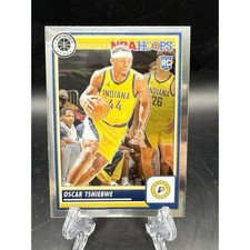 Oscar Tshiebwe 2023-24 Panini Premium Stock NBA Hoops #13 Rookie Card Pacers. rookie card picture