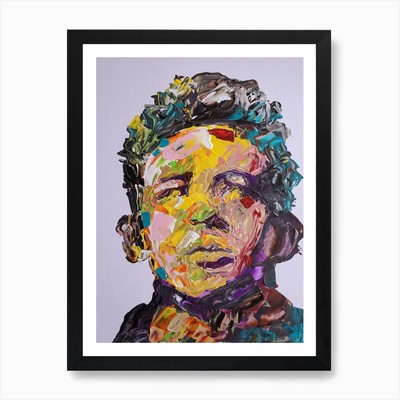 James Dean Abstraktes Portrait Kunst Pr Gerahmtes Wandbild Poster Leinwanddruck Bild