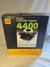 Kodak Carousel 4400 Slide Projector w/ Remote 2 Trays Boxes TESTED
