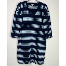 T by Talbots 2020 V-Neck UPF 50+ Cotton Modal Stretch Dress Women's Size Small