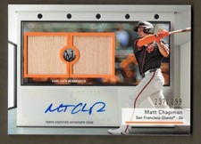 2024 Topps Museum Dual GAME USED BAT Relics Matt Chapman Auto /299 Giants