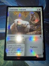 Lonesome Unicorn Throne of Eldraine Foil