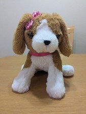 Barbie Puppy Dog Plush 9" Beagle Light Up Collar Barks Pants Whines Sounds Works