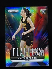 2024 Panini Prizm Draft Picks #24 Caitlin Clark Fearless Prizms Silver RC