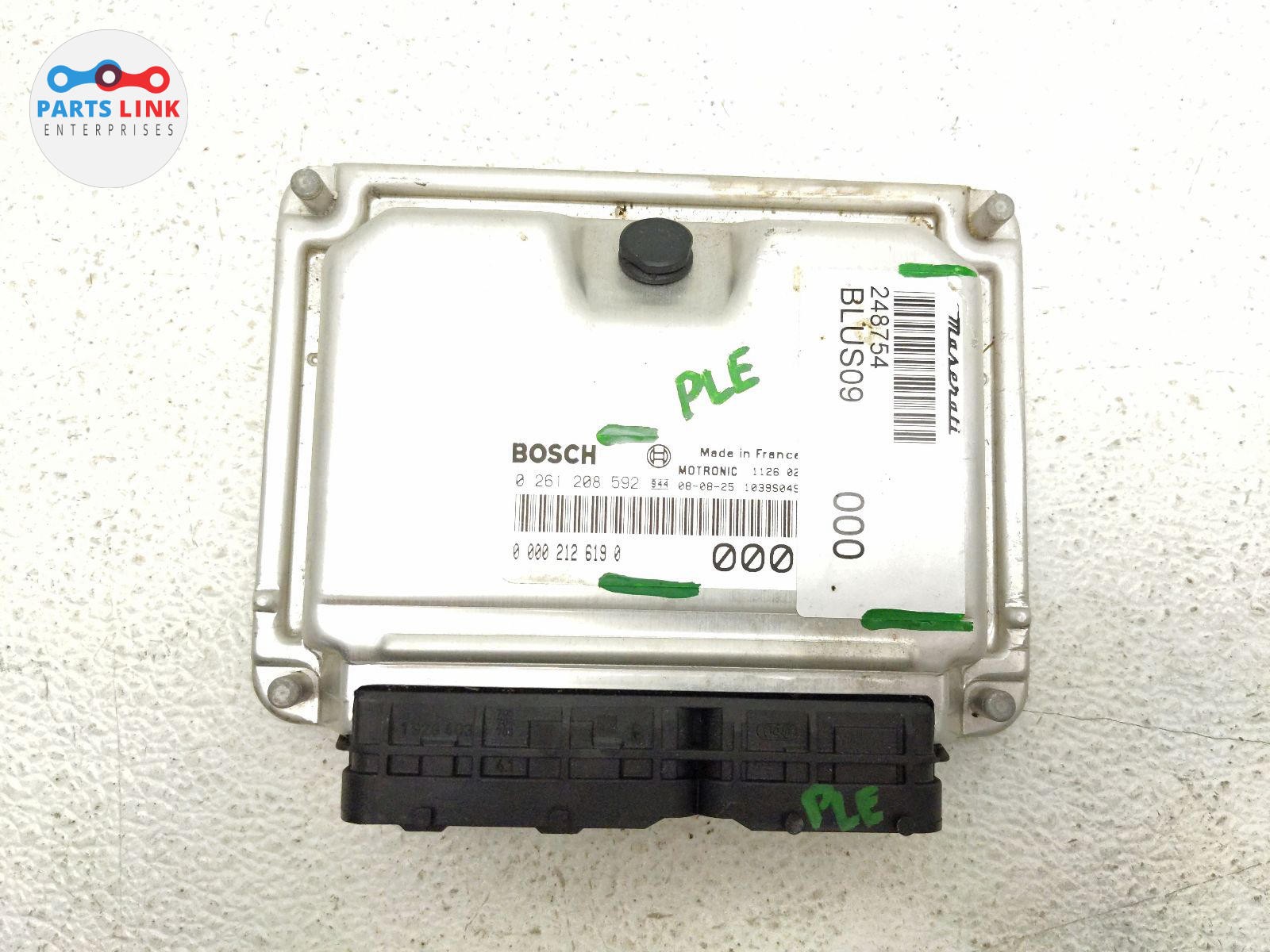 2007-19 MASERATI GRANTURISMO ENGINE CONTROL MODULE UNIT BRAIN 4.2L M145 248754