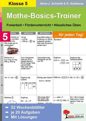 Mathe-Basics-Trainer / 5. Schuljahr Für jeden Tag! | Übungen für jeden Tag
