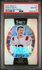 2024 Panini Select #15 Drake Maye Neon Icons Silver Prizm (RC) PSA 10 Patriots