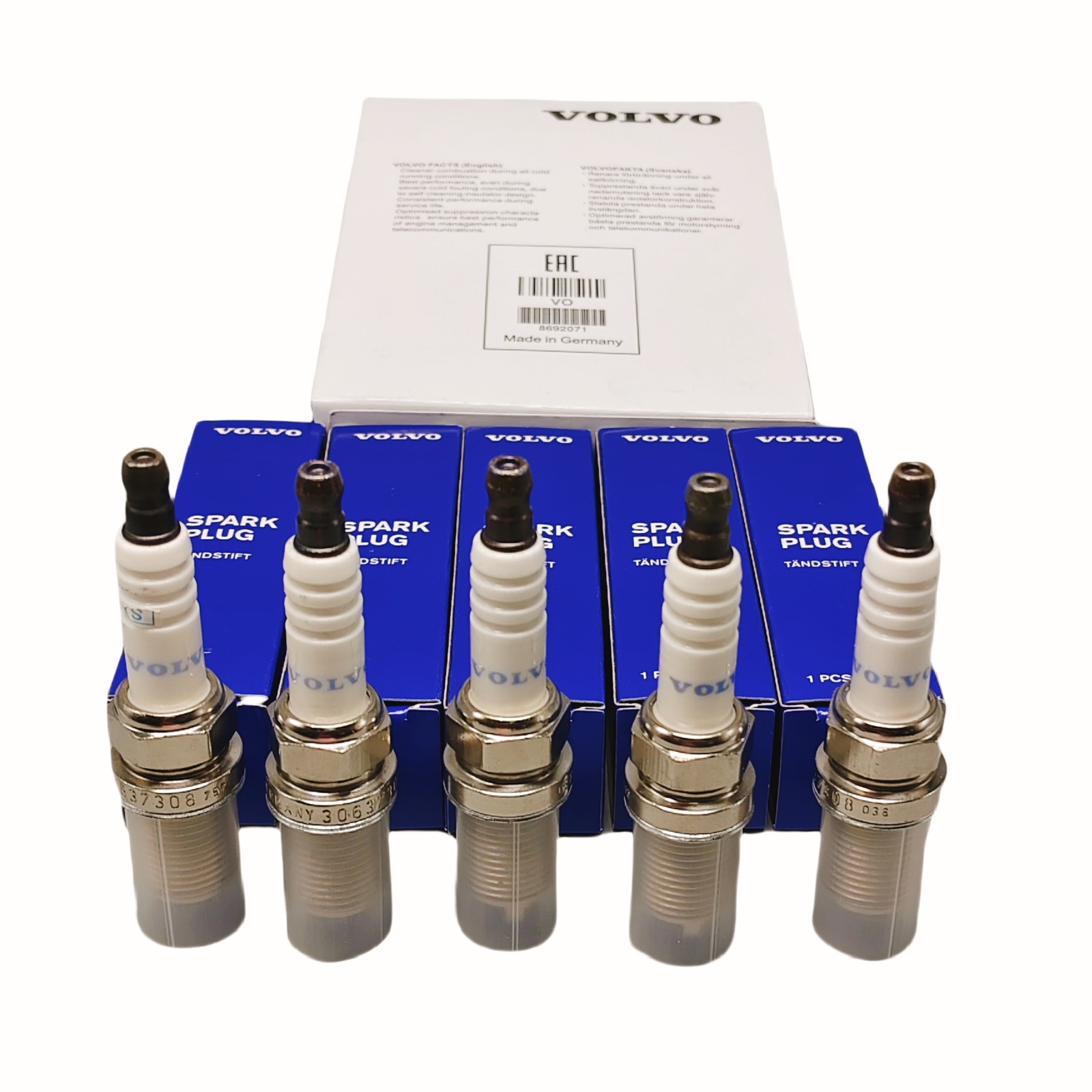 Set of 5 FOR Spark Plugs Platinum Plus FR7DPP Volvo C70 S40 S60 S80 S90 NEW