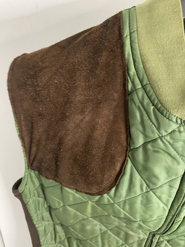 Belstaff Hunting Shooting Bodywarmer Gilet Size Large 42-44” Suede Patches - Picture 2 of 9