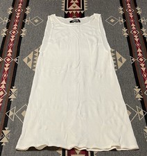 Reformation Ribbed Mini Dress Cream Women M USA Made M10