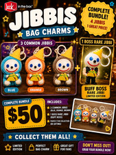 Jack In The Box Jibbi Full Set Savory RARE Buff Boss