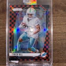 2024 Panini Prizm - Tyreek Hill #177 Black & Red Checker Prizm