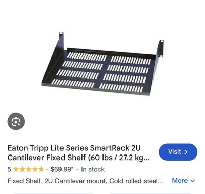 Tripp Lite Rack Mount Shelf 2U New In Box FREE SHIPPING