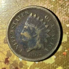 1862 Copper Nickel Indian Head Cent Civil War Days!