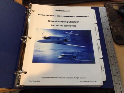 USED Hawker Beechcraft 750/800XP/850XP/900XP Training Ground Handling Checklist