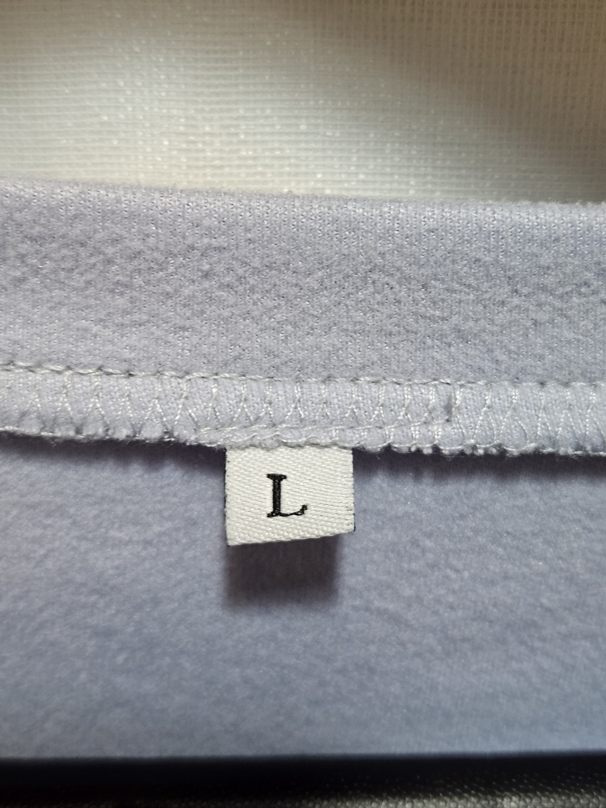 Womens Light Blue Large Top Solid Soft Plain Prac… - image 10