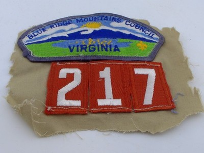 Blue Ridge Mountains Council Patch Virginia Troop 217 Boy Scouts BSA Uniform