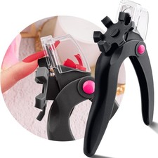 Adjustable Acrylic Nail Clippers Sizer Catcher Length Measurement Stainless