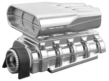 RPM 73413 - Mock Intake & Blower Set, 1/8 & 1/10 RC, Chrome Colored