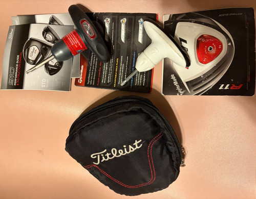 Titleist 910 Torque Wrench w/ Clip-On Zippered Valuables Pouch + R11 TaylorMade