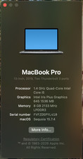 Apple MacBook Pro 13  Space Grey 8 GB RAM 256 GB SSD 2019 FREE SHIPPING