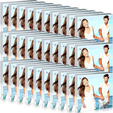 30 Pack Clear Acrylic Magnetic Photo Frames 4x4 Inch Double-Sided Display Set