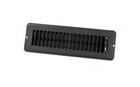 American Motorhome RV 5th Wheel Floor Vent, Black, 2" x 10" Metal 02-29135