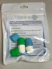 6 Pk Silicone Toothpaste Cap Reusable Self Closing Toothpaste Squeezer Dispenser