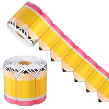 Pencil Classroom Bulletin Board Border Roll Blackboard Display Trims 68.9 ft