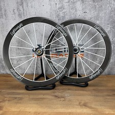 2013 Lightweight Standard III Weiss Ed Carbon Tubular Wheelset 700c Rim Brake 12