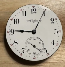 Elgin Vintage Pocket Watch Dial and Movement