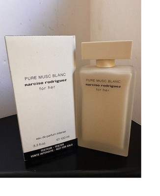 Pure Musc Blanc By Narciso Rodriguez White Box with Cap 3.3oz. EDP Intense Women