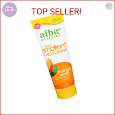 Alba Botanica Very Emollient Cream Shave, Mango Vanilla, 8 Oz