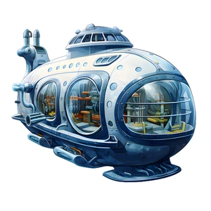 Submarine Sub Self Adhesive Vinyl Waterproof Sticker