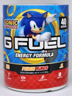 G Fuel Energy Formula Peach Rings 40 Servings Sugar Free New Sealed