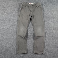 Levi's 511 Jeans Boys 10 reg 25x25 Gray Slim Leg Stretch Denim Pants 14786