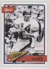 2018 Panini Classics Legends Red Back 214/299 YA Tittle #183 HOF 4v0