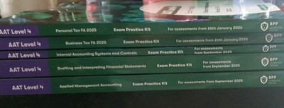 AAT ELEVL 4 BPP EXAM PRACTICE KITS FULL SET