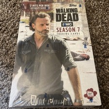 Topps Walking Dead Season 7 Sealed Hobby Box - 24 Packs (2 Hits per Box) 2017
