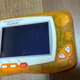 Rare Wonder Swan Color Crystal Orange Bandai Console Japan with mahjong game