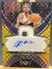 Antonio Reeves 2024-25 Panini Select 07/10 RPA Auto Patch Gold Checker RC
