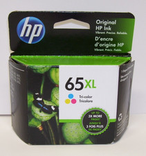 HP 65XL Tri-color Ink Cartridge N9K03AN NEW GENUINE EXP 2021 New in Sealed Box 