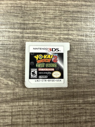 Yokai Watch 2 Bony Spirits Not For Resale Demo Game (Nintendo 3DS, 2016) Tested