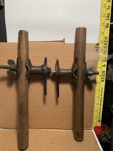 2 HAND LOGGERS WEST COAST STYLE REVERSIBLE FALLING BUCKING CROSSCUT SAW HANDLES
