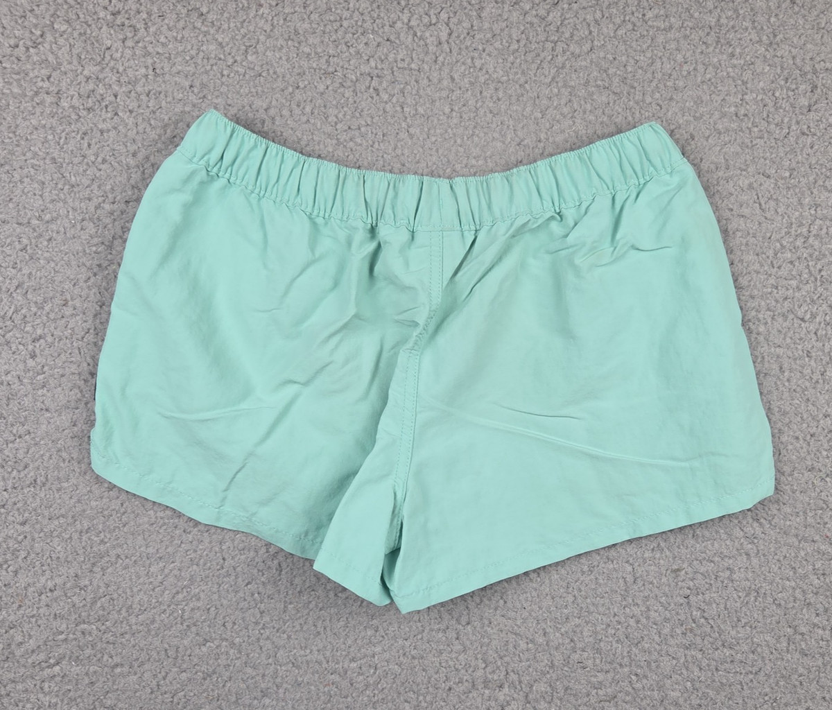 Patagonia Womens Shorts Small 57043 BNDB Bend Blue Aqua Teal Barely Baggies 2.5" View 2